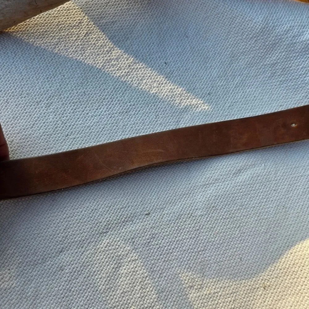 Ted baker brown leather belt broken in